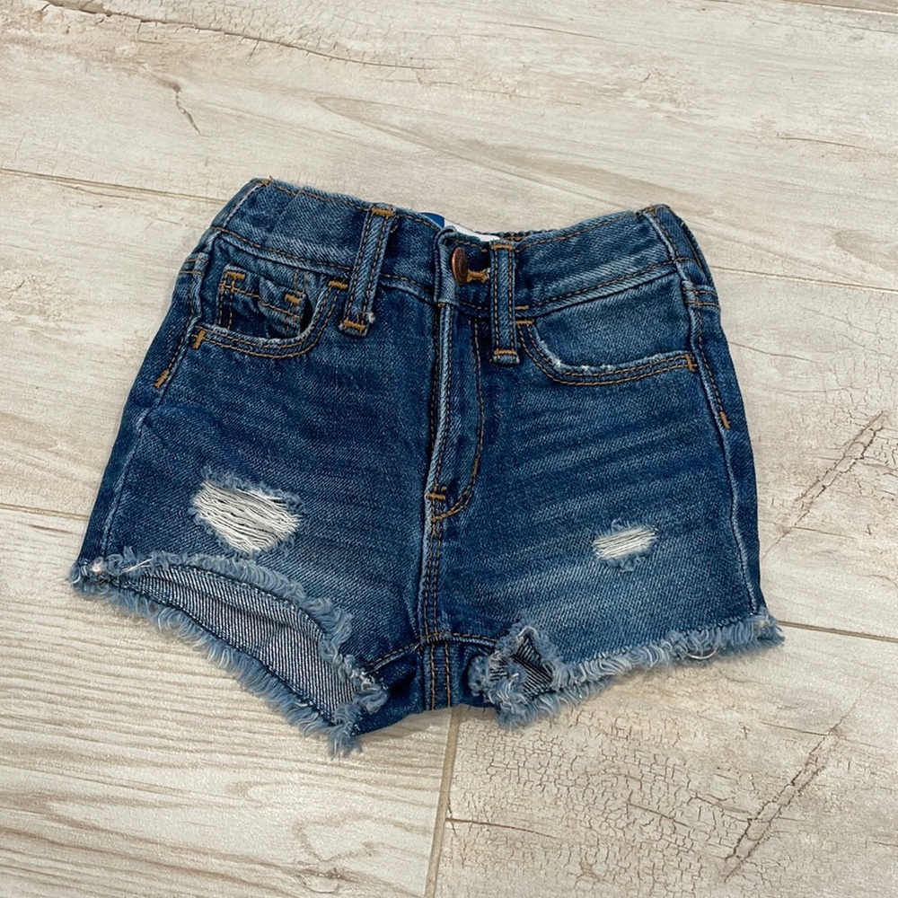 Old navy baby distressed jean shorts